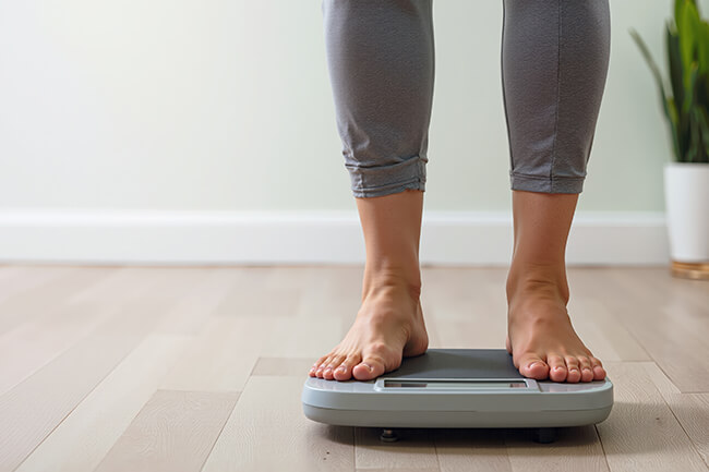 急に体重が減った