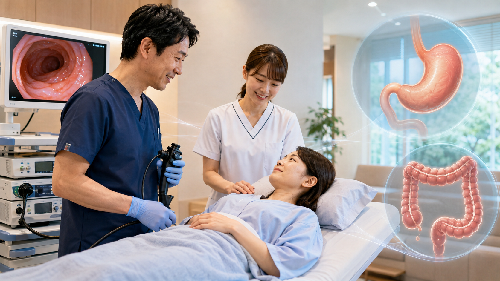 胃カメラと大腸カメラは同じ日にできる?メリットを解説
