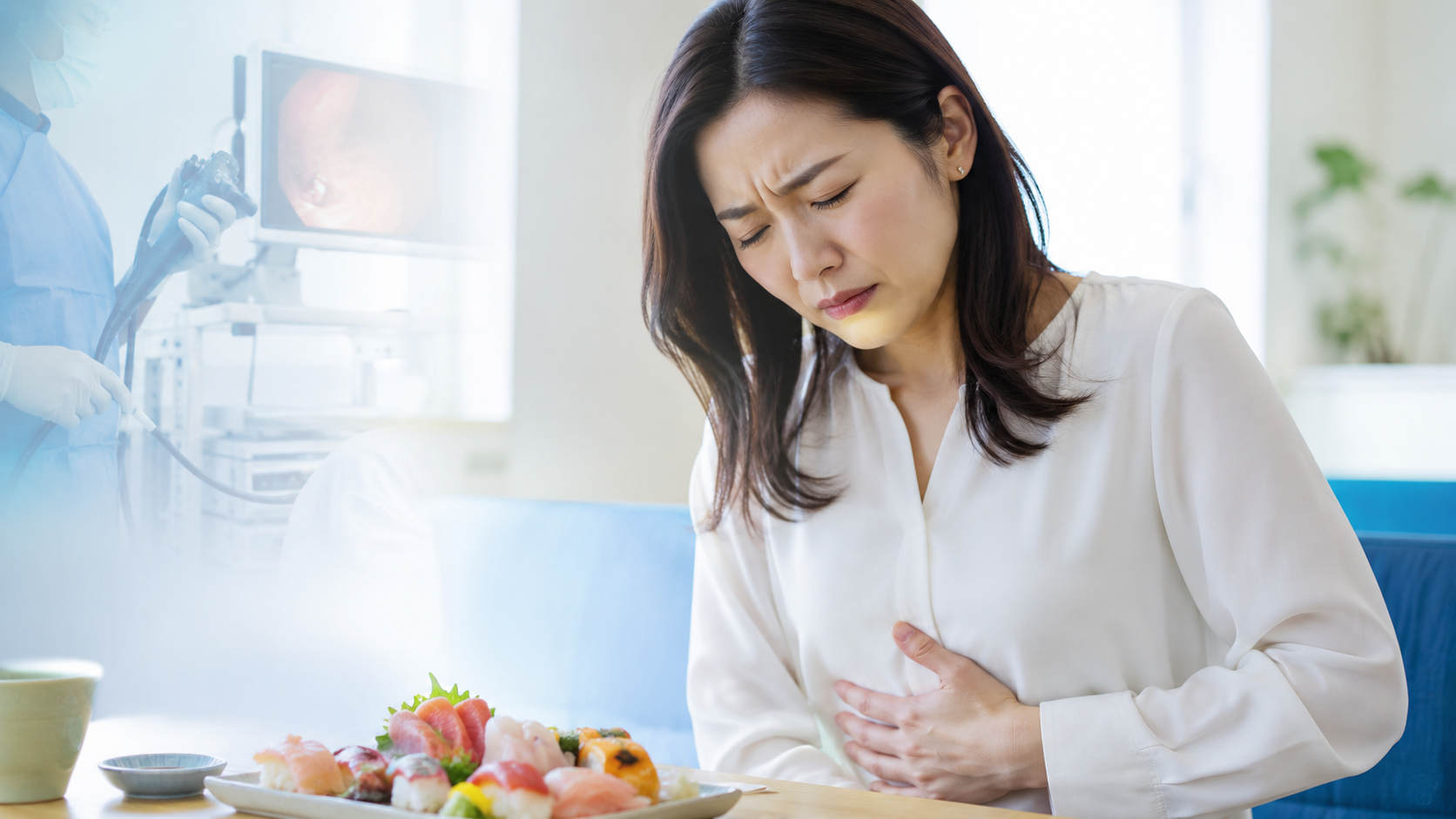 アニサキスの症状は何時間後？放置して大丈夫？胃カメラによる治療と予防を解説